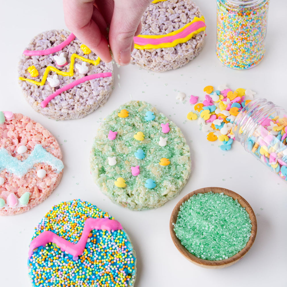 Sweets Indeed Easter Sprinkles cake decorating brings cheerful hues to celebration layers.