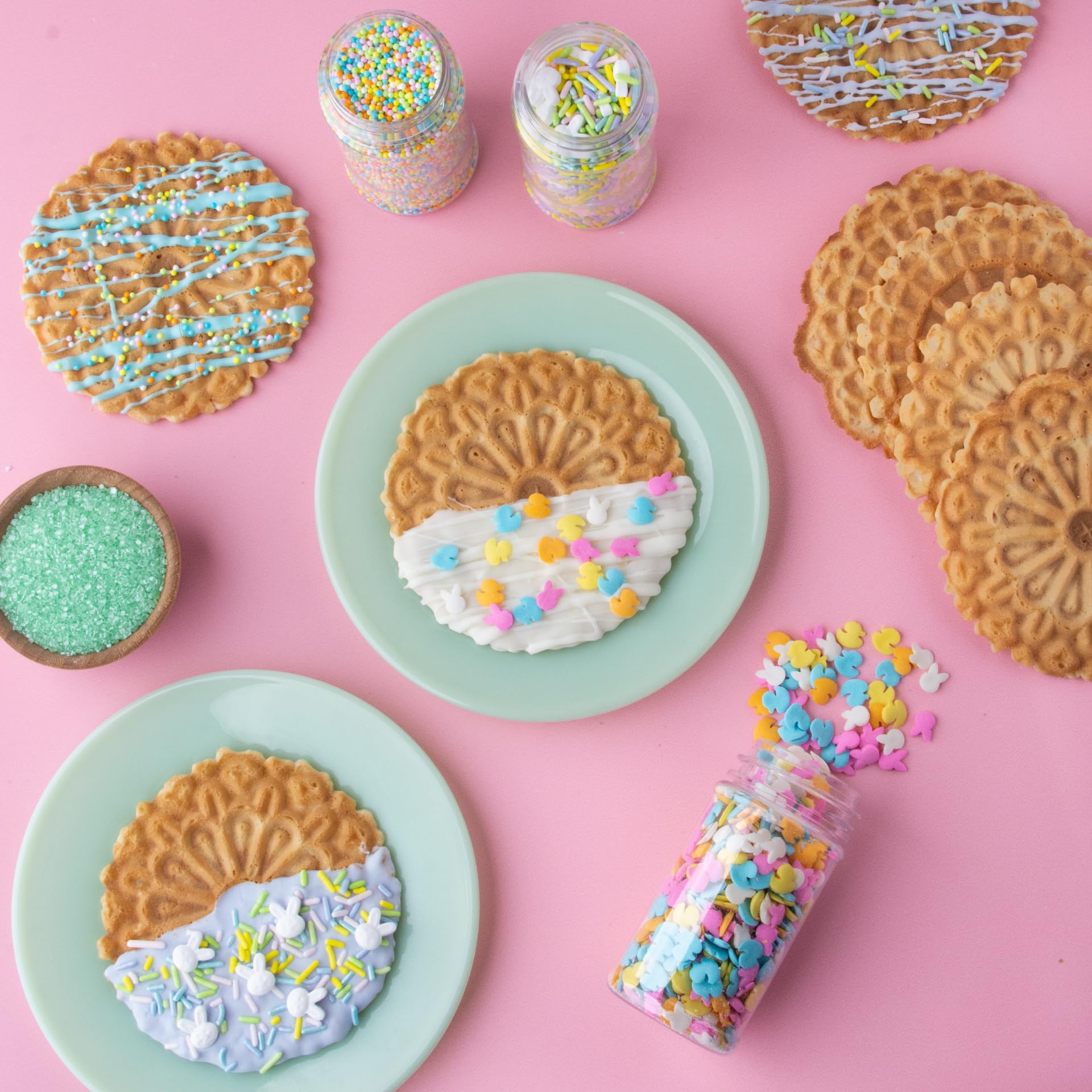 Sweets Indeed Easter Sprinkles cupcake decorating adds color pop with even coverage.