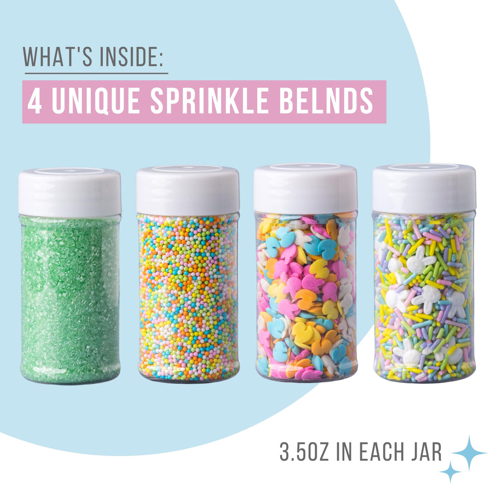 Sweets Indeed Easter Sprinkles pastel nonpareils add color and texture to cupcakes.