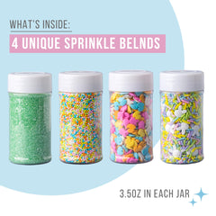 Sweets Indeed Easter Sprinkles pastel nonpareils add color and texture to cupcakes.