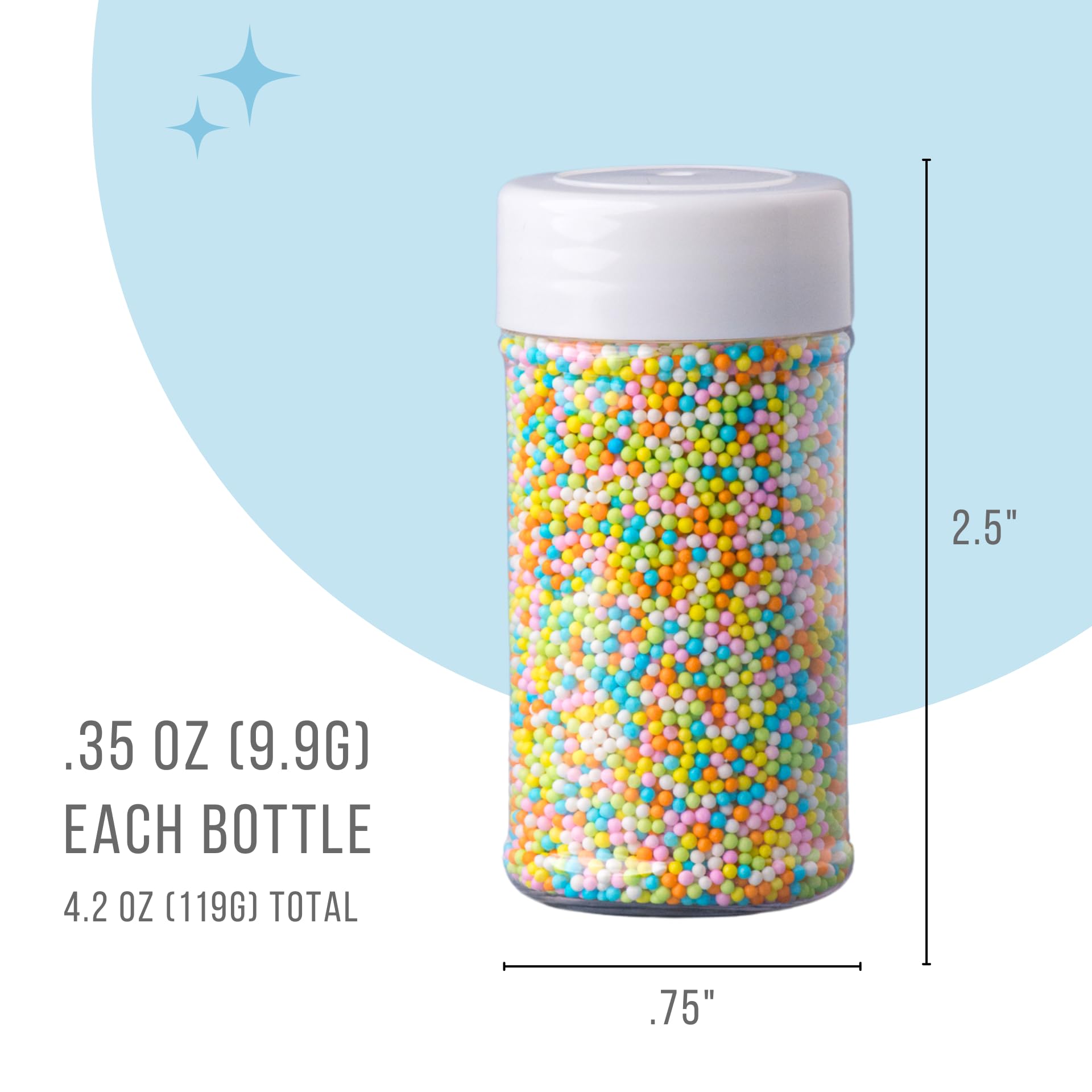 Sweets Indeed Easter Sprinkles spring jimmies provide festive color for treats.