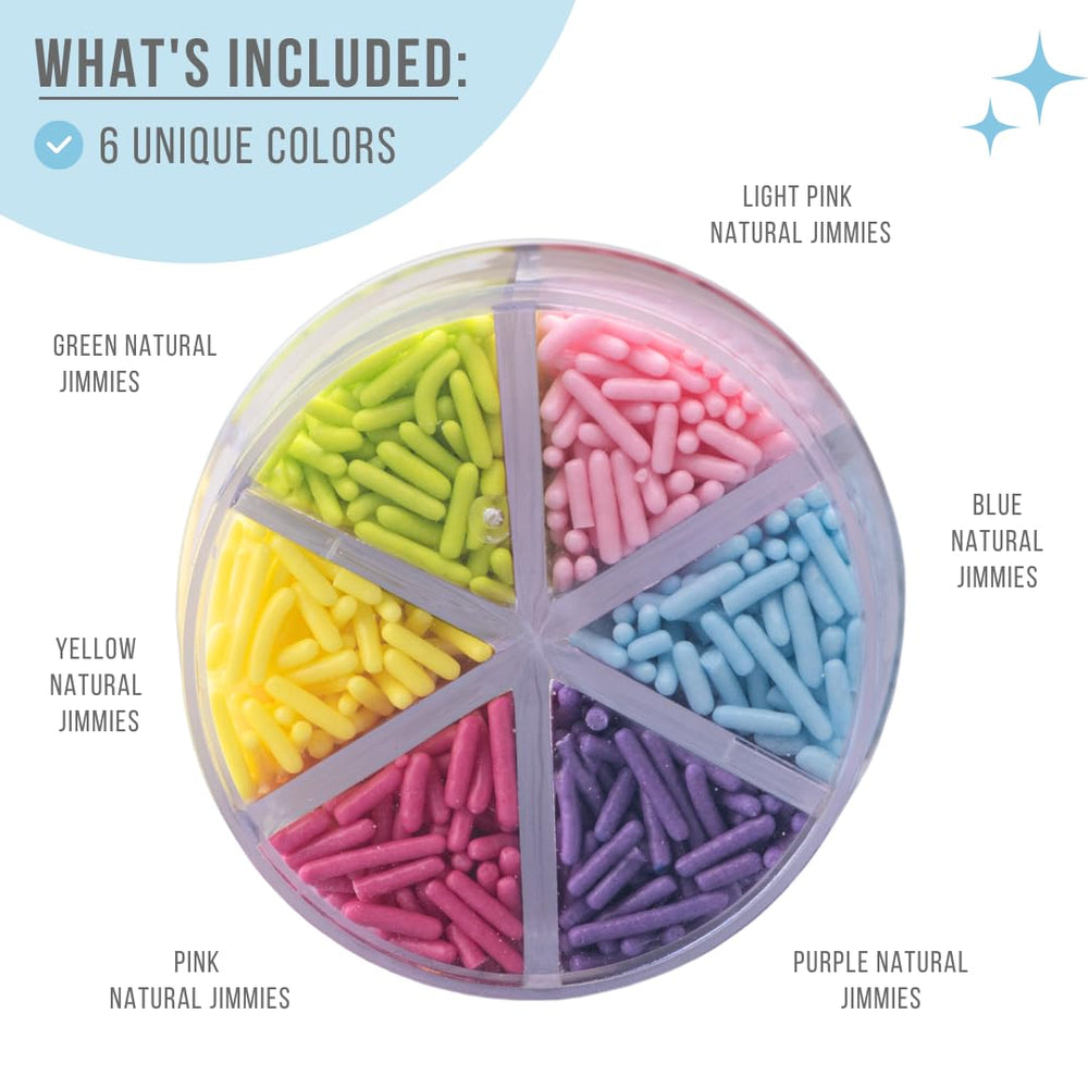 Sweets Indeed color palette highlights natural dyes ideal for festive desserts.