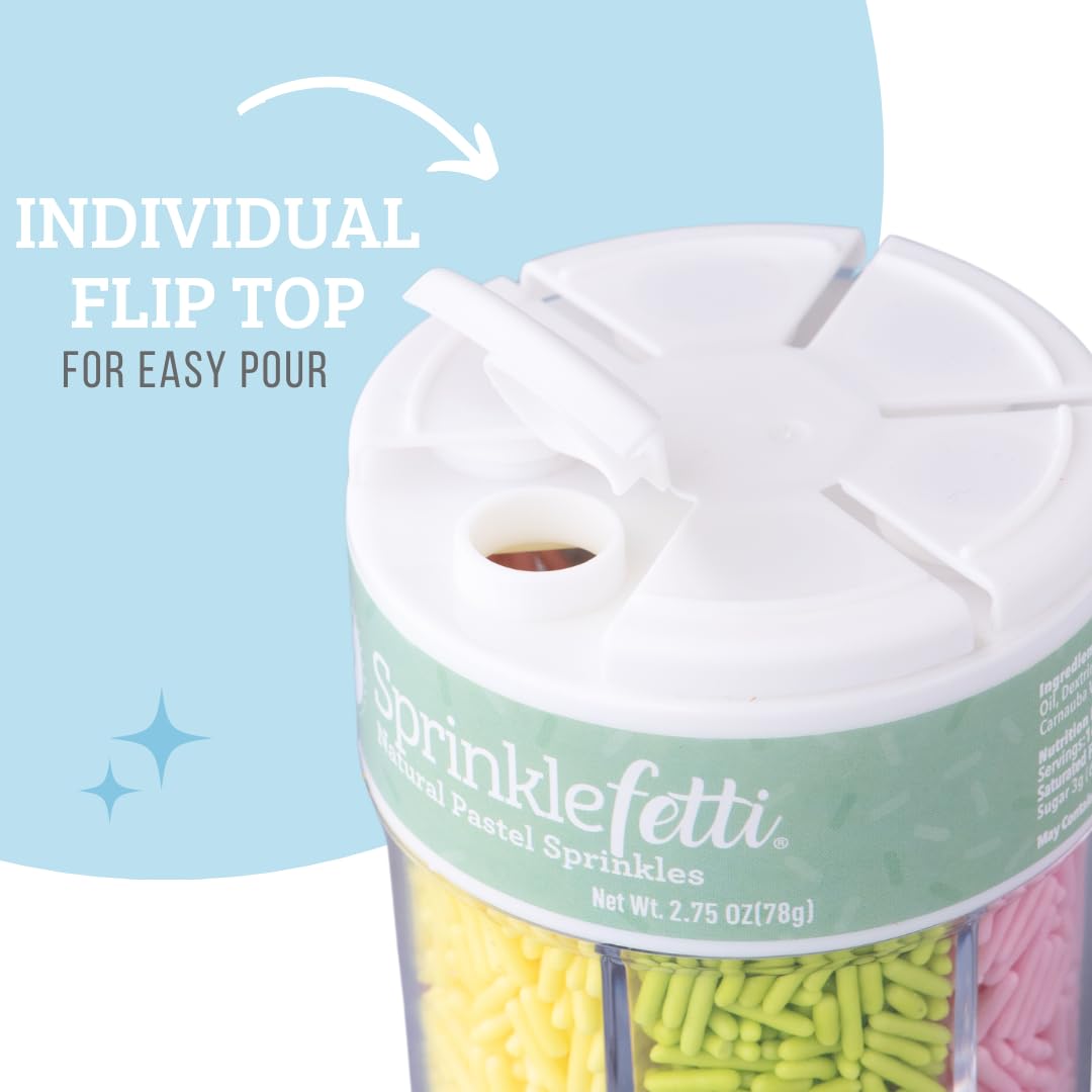 Sweets Indeed confetti-quin-mix adds bright specks for party-worthy desserts.