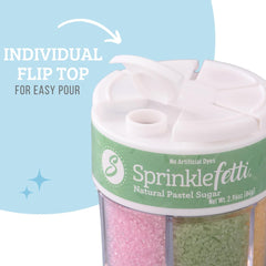 Sweets Indeed pastel sprinkles on ice cream for playful color