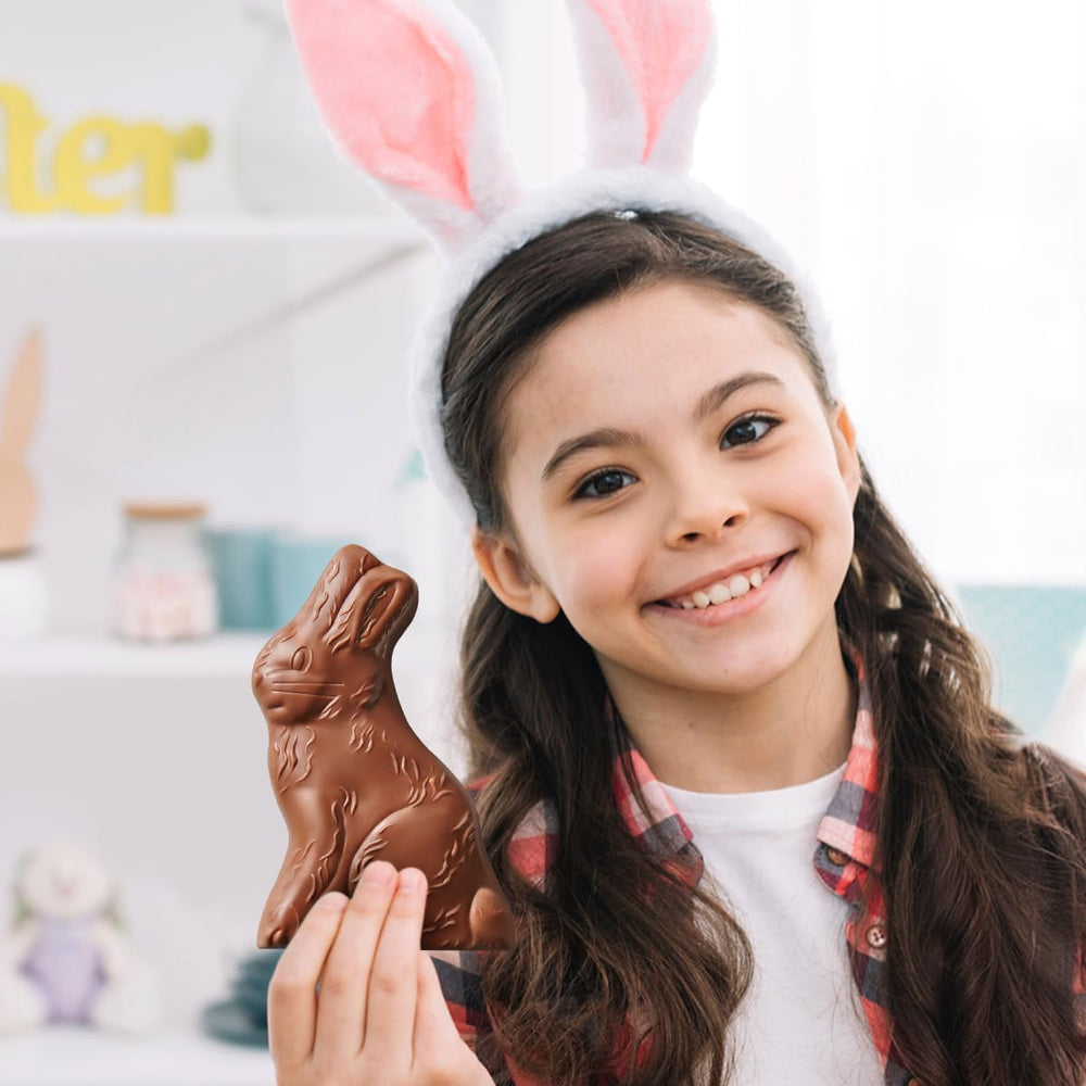 SWEETSIDE CANDY CO. Bunny-shaped chocolate enhances Easter table decor.