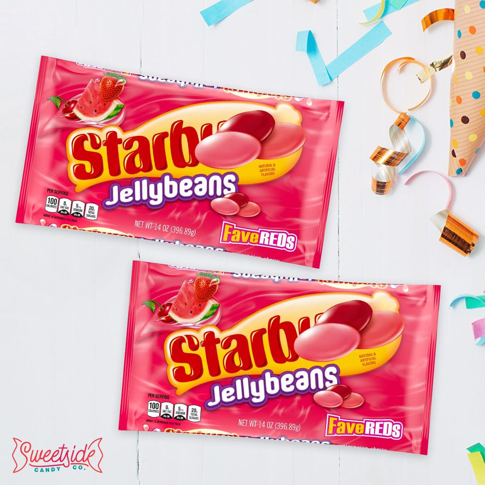 SWEETSIDE CANDY CO FaveREDS jelly beans 14 oz bags ideal for pantry.