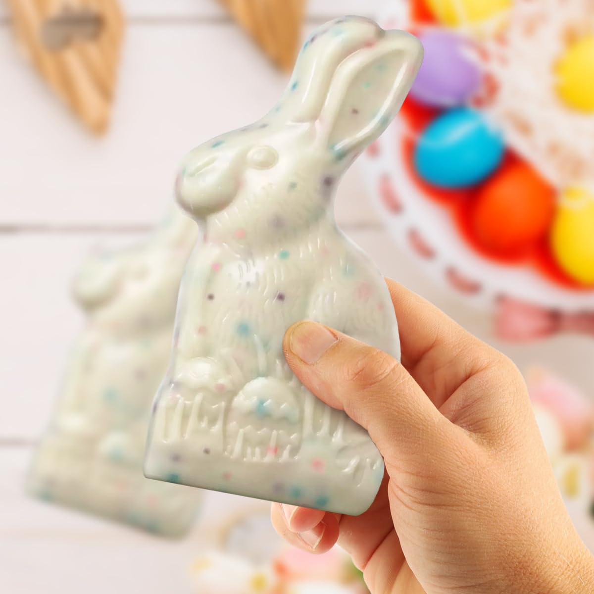 SWEETSIDE CANDY CO Hershey Cookies 'n' Creme bunny, creamy center and polka dots