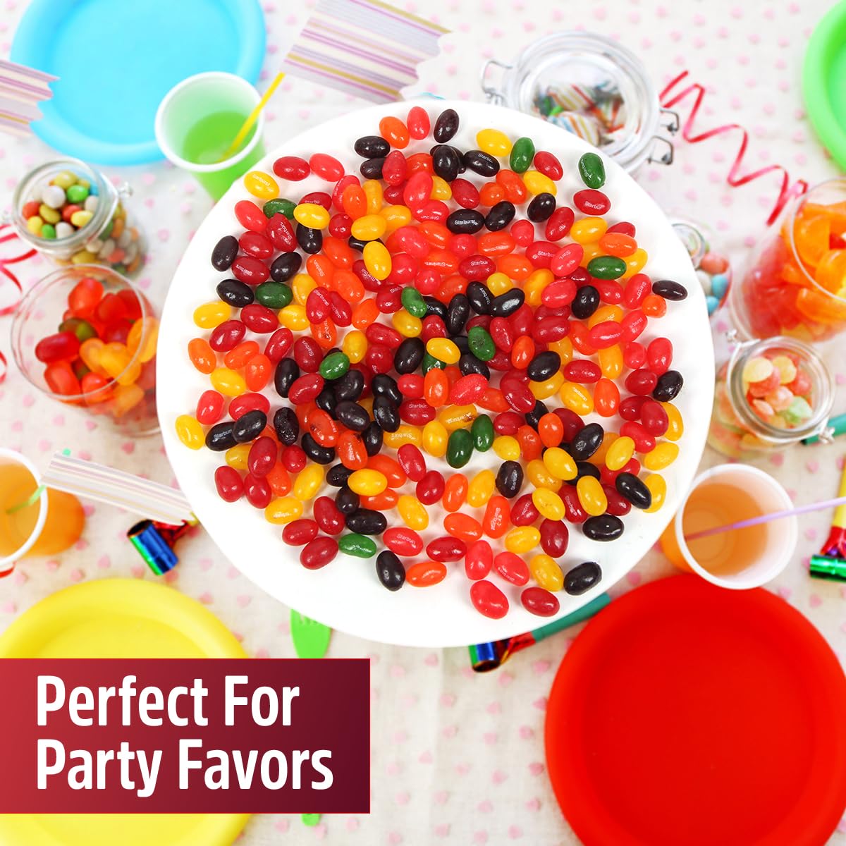 Office candy bowl with SWEETSIDE CANDY CO jelly beans for quick smiles