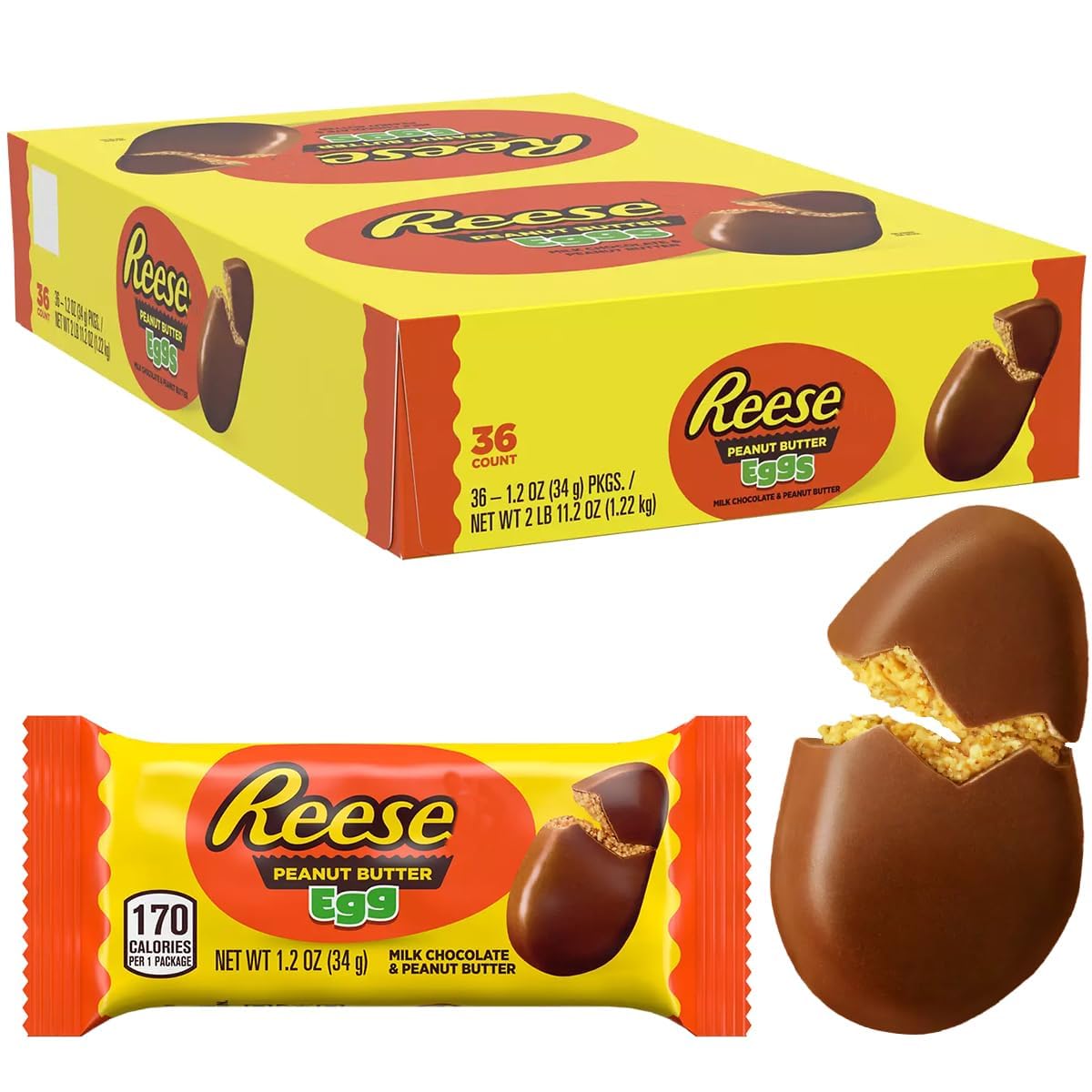 SWEETSIDE CANDY CO. Reese's Eggs arranged for Easter baskets and celebrations.