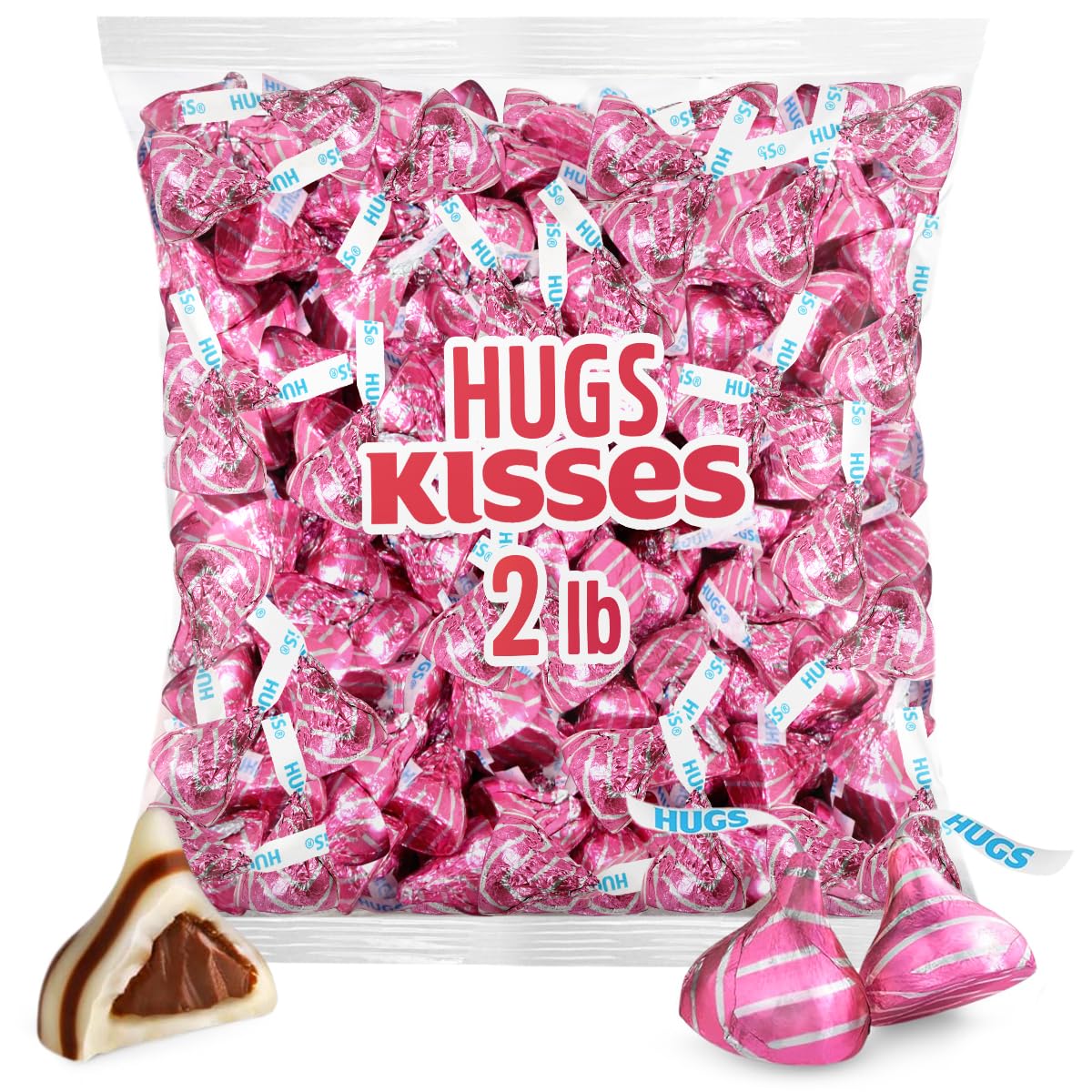 SWEETSIDE Hugs Pink Kisses 2lb bulk ready for gifting and sharing.