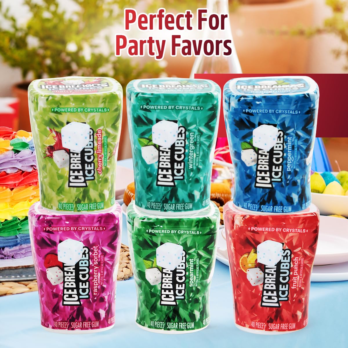 SWEETSIDE IceCubes cherry limeade piece brings bright fruity zing.