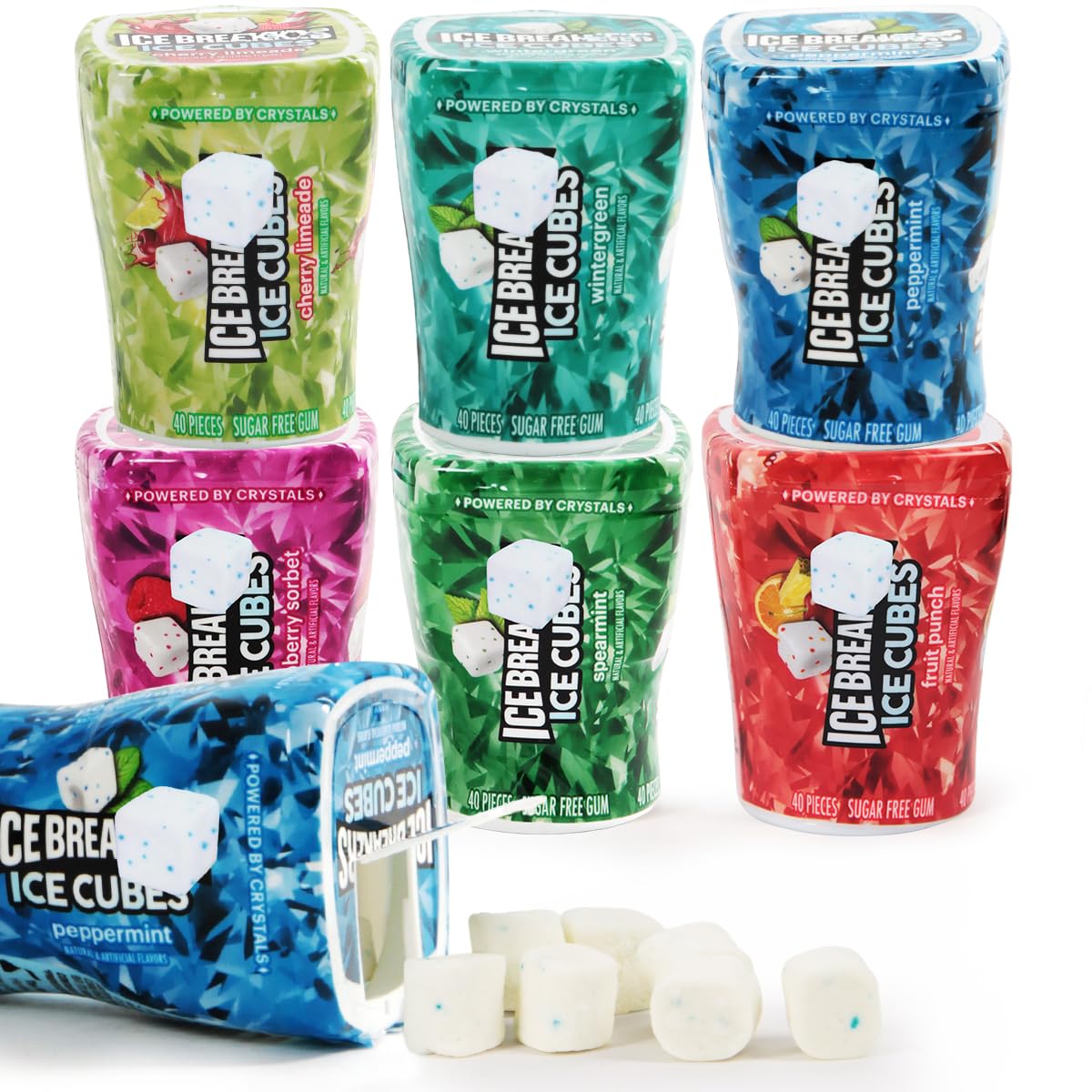 SWEETSIDE IceCubes variety pack front view for on-the-go refreshment.