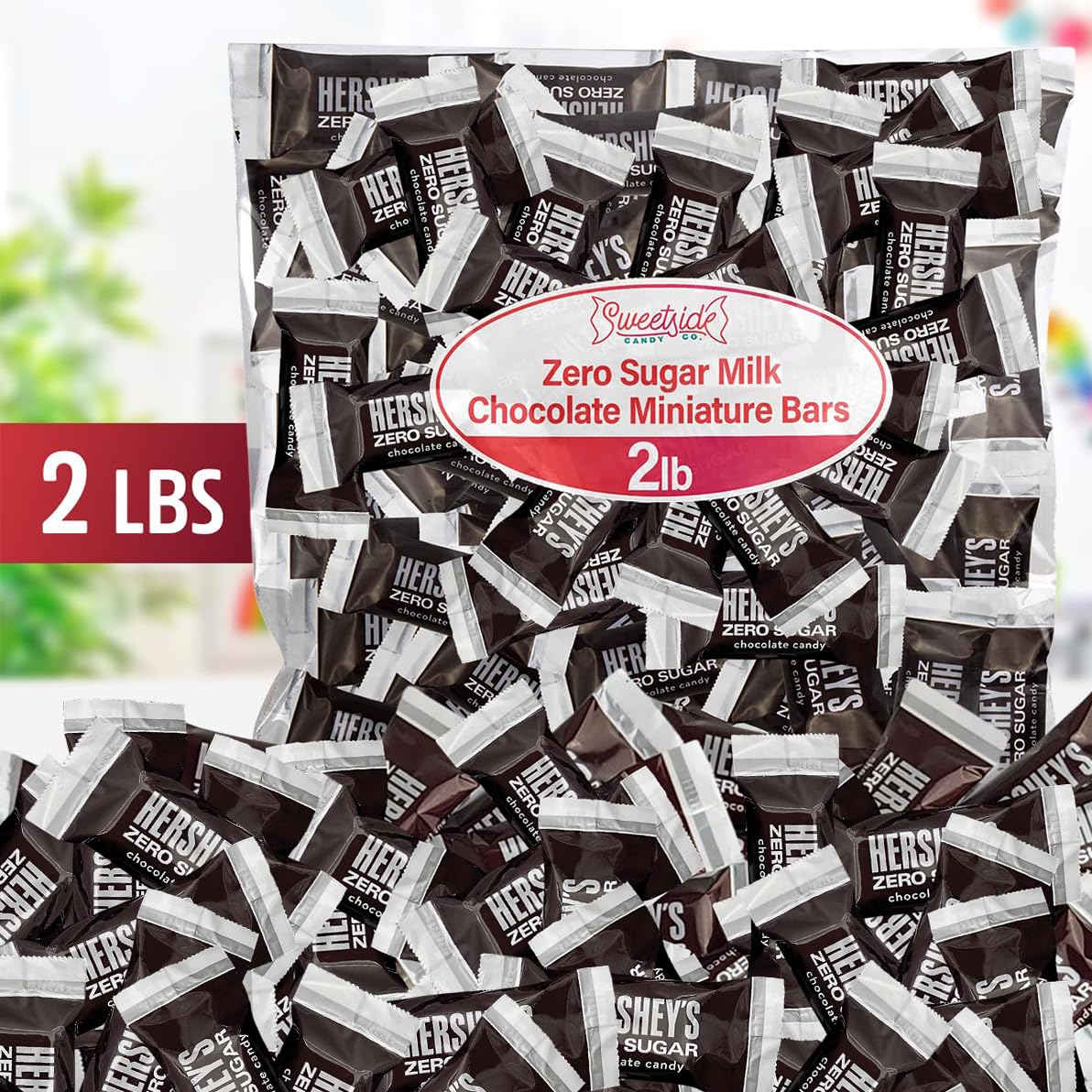 SWEETSIDE Zero Sugar Milk Chocolate mini bars on-the-go pack for busy days.
