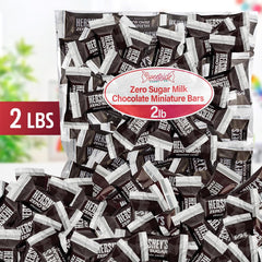 SWEETSIDE Zero Sugar Milk Chocolate mini bars on-the-go pack for busy days.