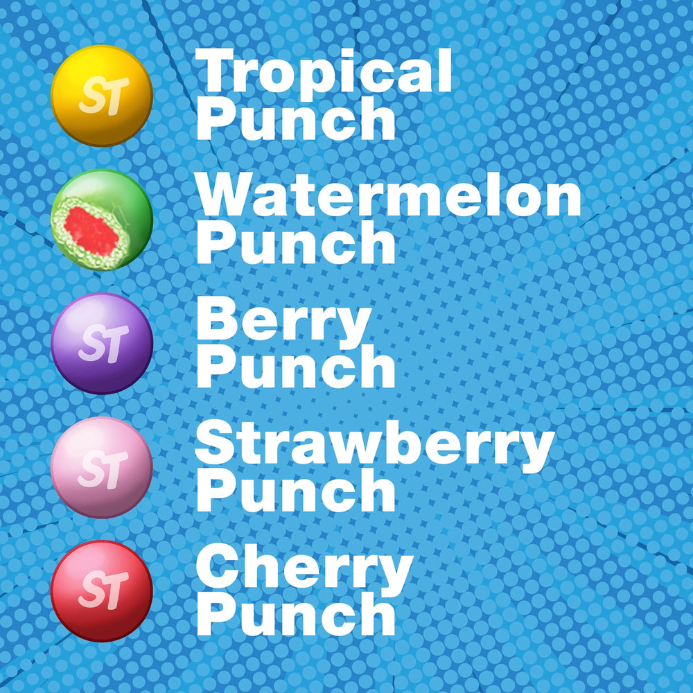 SweeTARTS Chewy Fusions Cherry Punch flavor portrait signals bold cherry tang