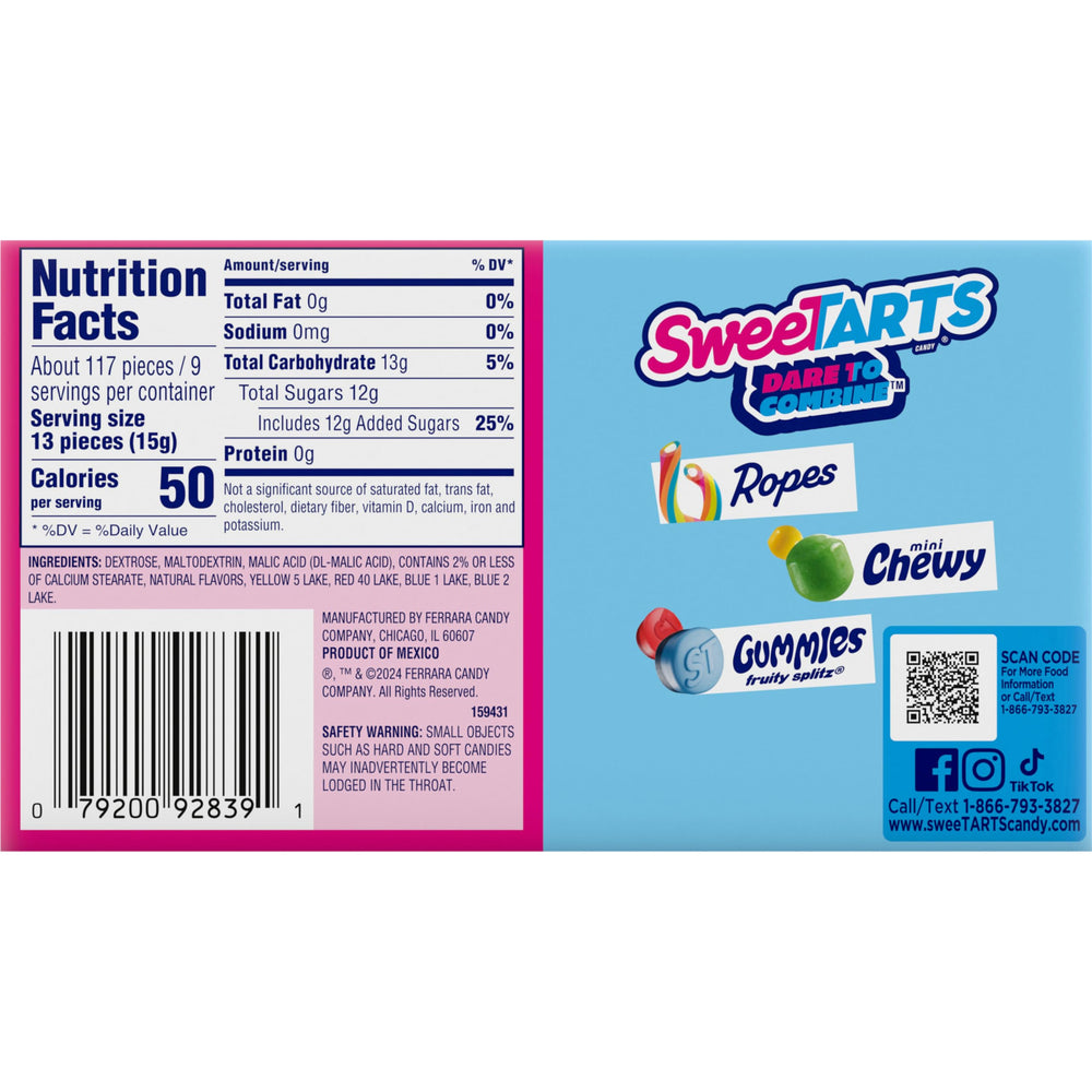 SweeTARTS Original stack of boxes highlights convenient packaging
