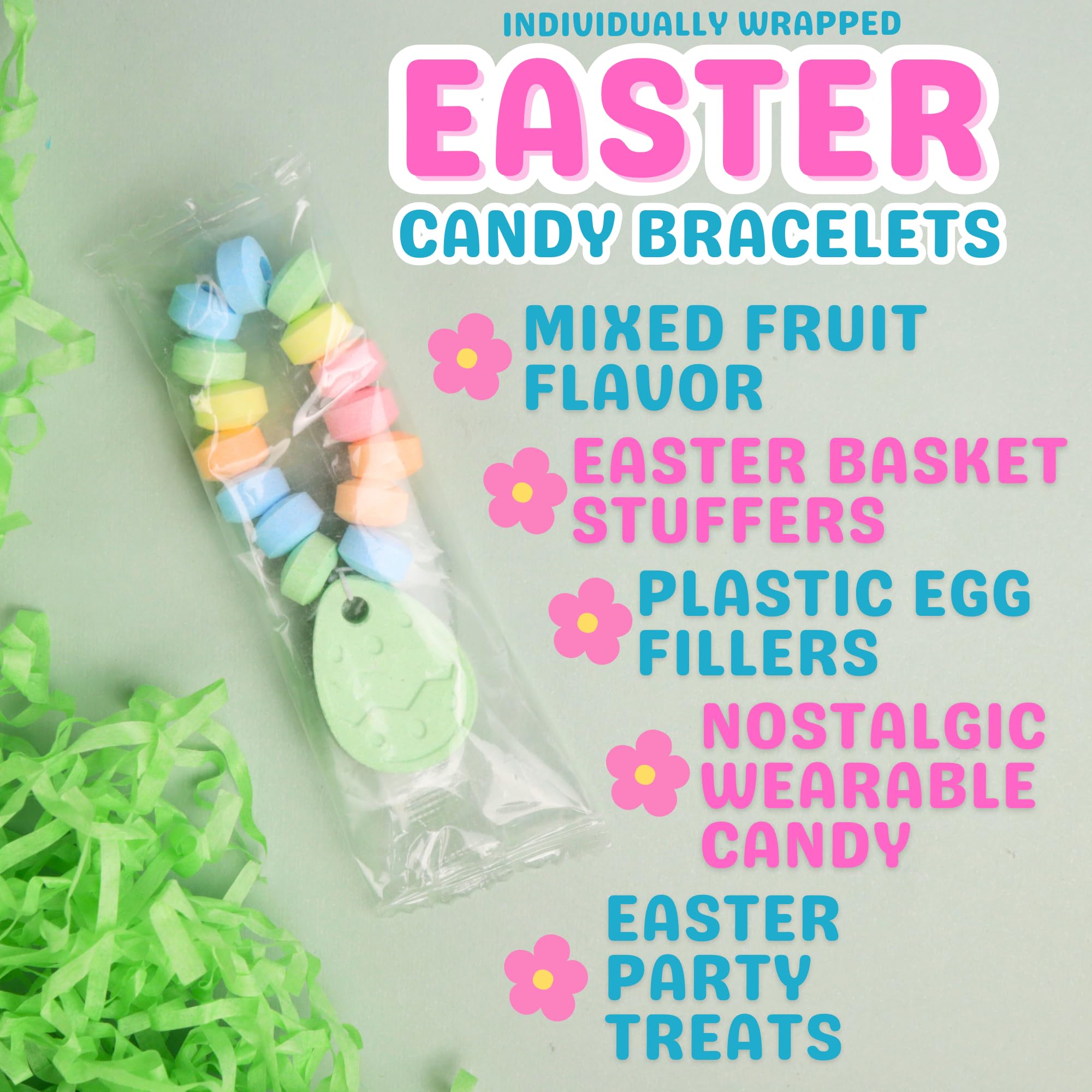 Sweetzo Easter Bracelet display at egg hunts enhances party favors
