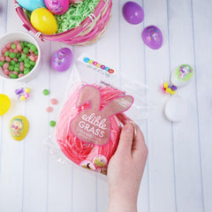 Sweetzo edible Easter Grass blueberry strands brighten baskets with playful flavor.