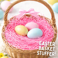Sweetzo Easter grass adds color to candy displays and seasonal treats.