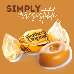 Sweetzo office jar of Werther's Original caramel candies for desk snacking