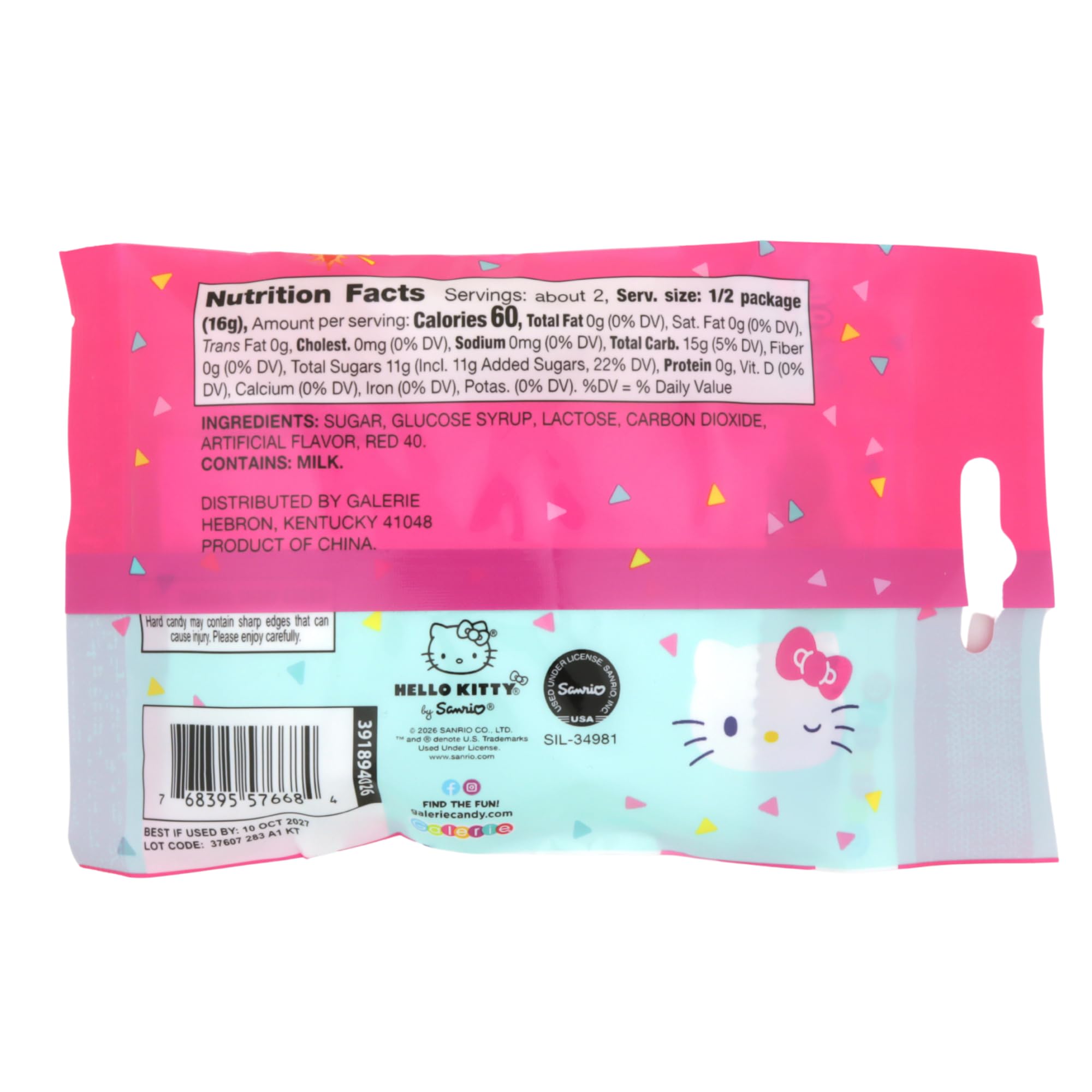 Sweetzo lollipop with popping candy dip, adds fizz to a fun snack.