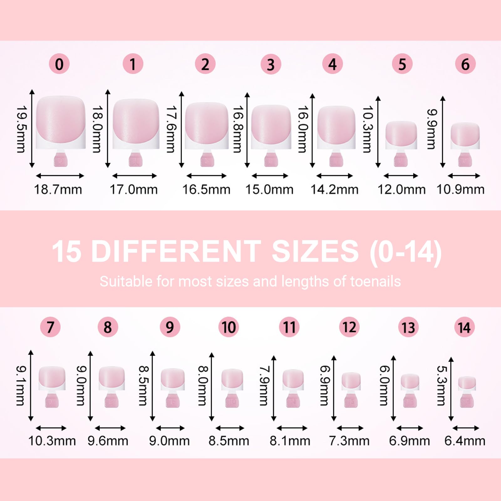SWETIDY 15 sizes box ensures perfect fit and comfort