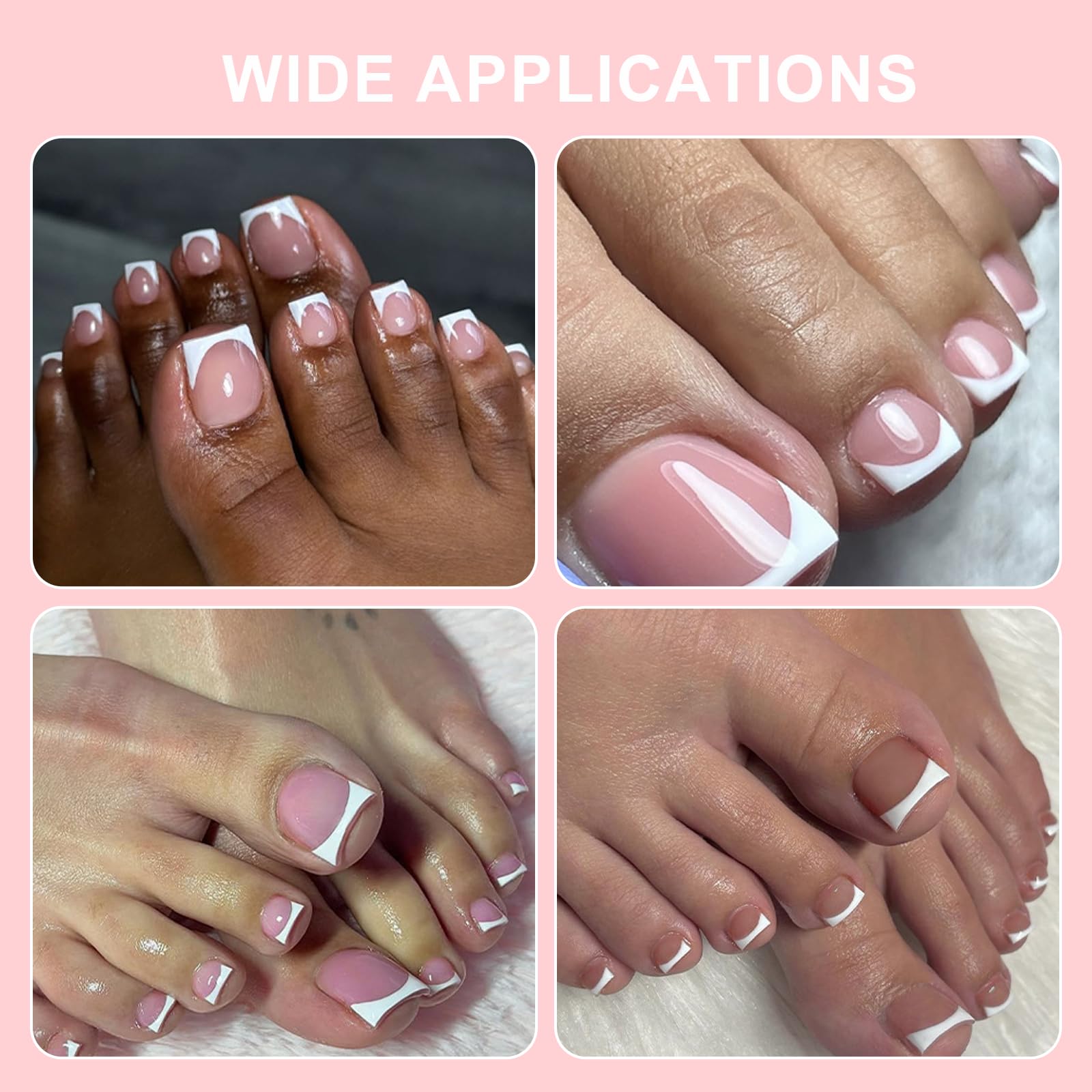 SWETIDY baby pink tips ready for quick 10-minute nail extensions