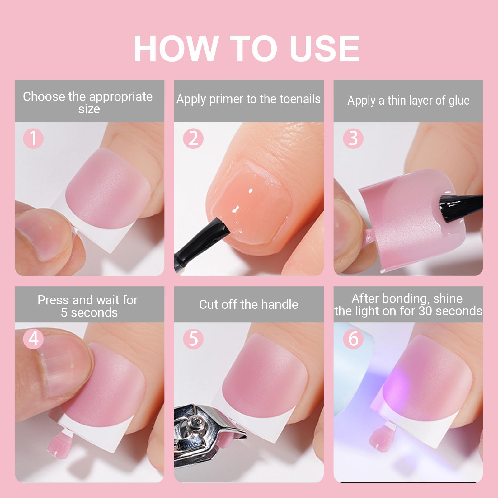 SWETIDY natural square design for seamless cuticle-to-edge finish.