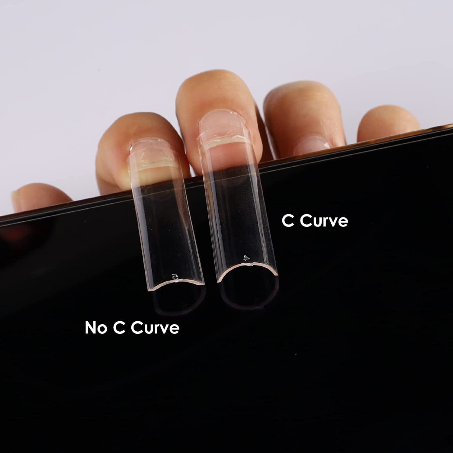 SWETIDY XXL long nail tips made from safe ABS material for flexible wear.