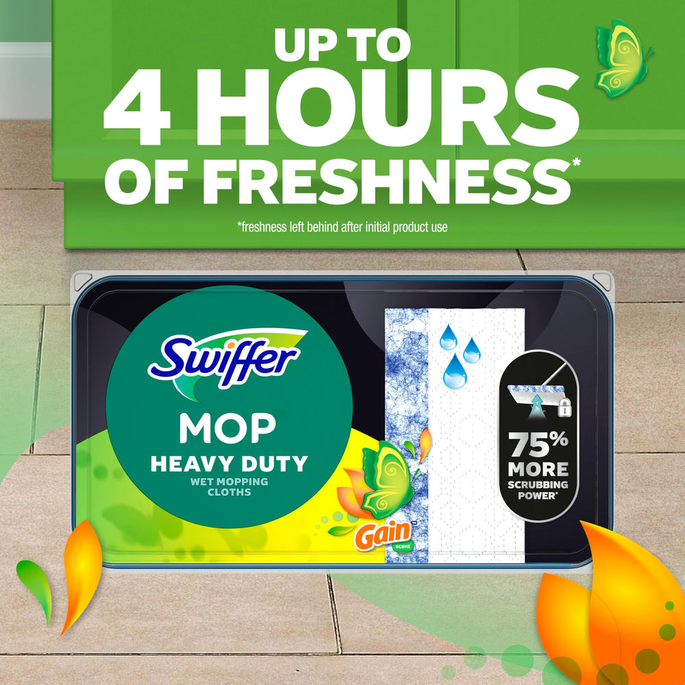 Swiffer Wet Mop Cloth is safe on finished floors.