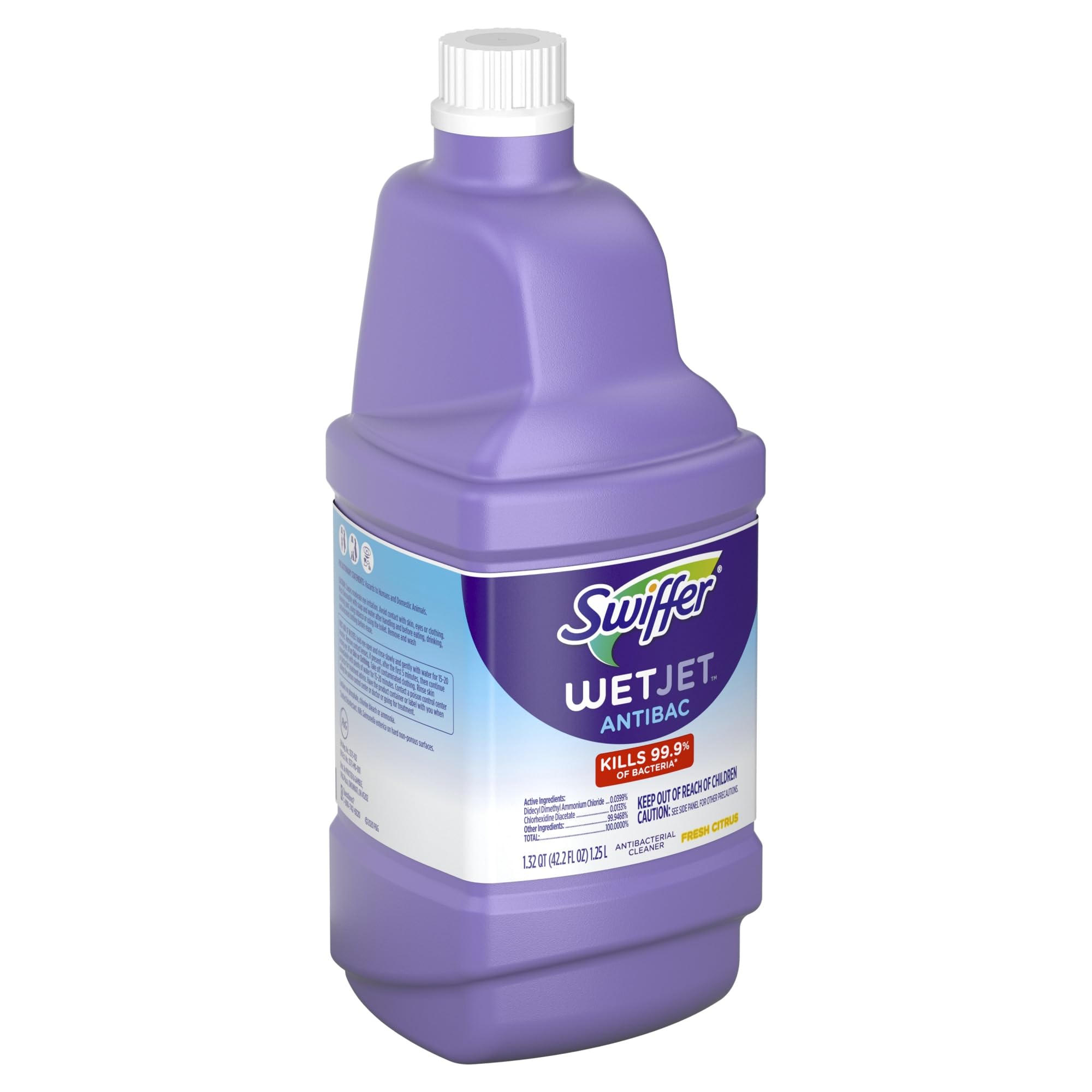 Swiffer WetJet heavy duty mopping pads shown for deep dirt absorption