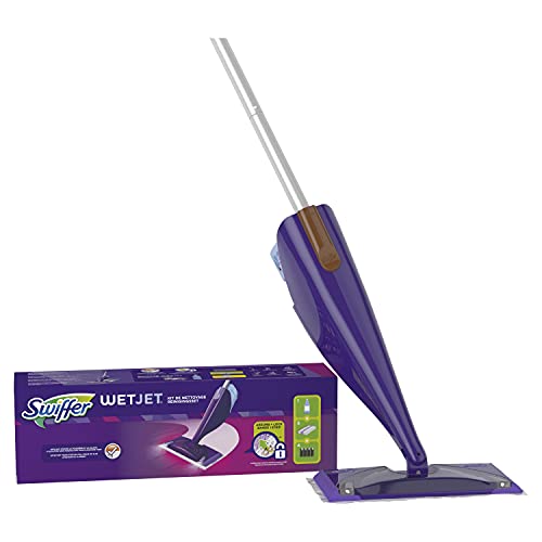 Swiffer WetJet all-in-one cleaning system in action