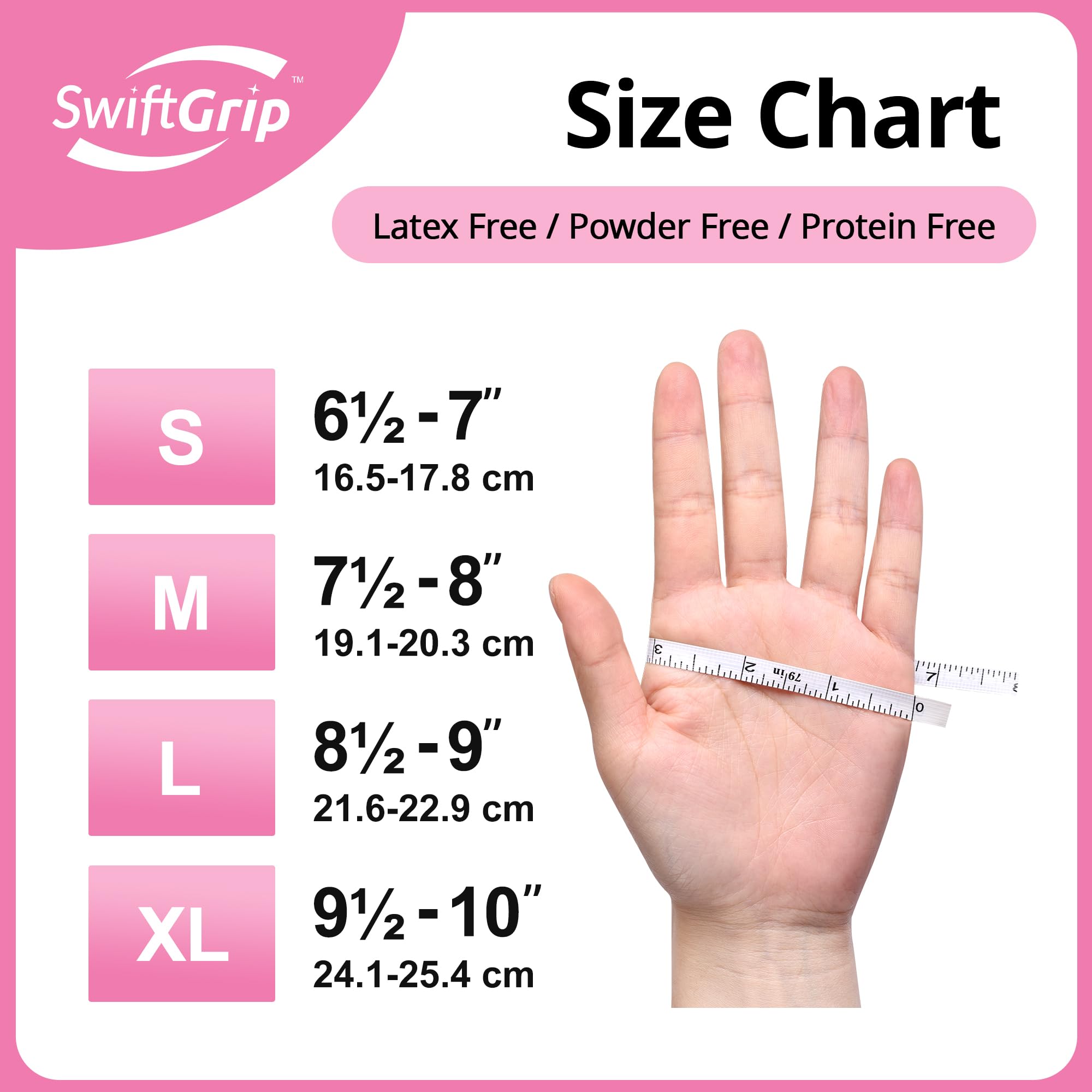Bright cherry blossom color of SwiftGrip gloves for quick ID