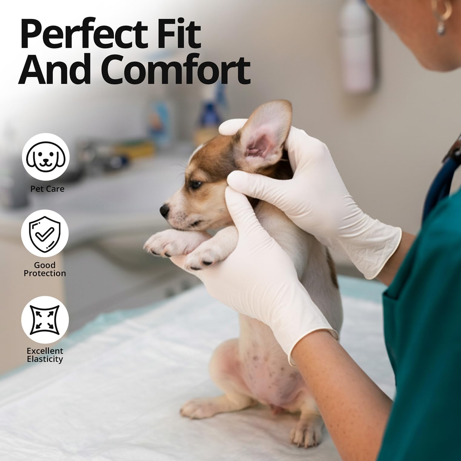 SwiftGrip latex-free nitrile gloves suitable for allergy safety and comfort.