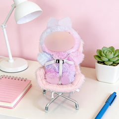 SwiftServ plush-cushion pink seat offers a soft spot for characters.