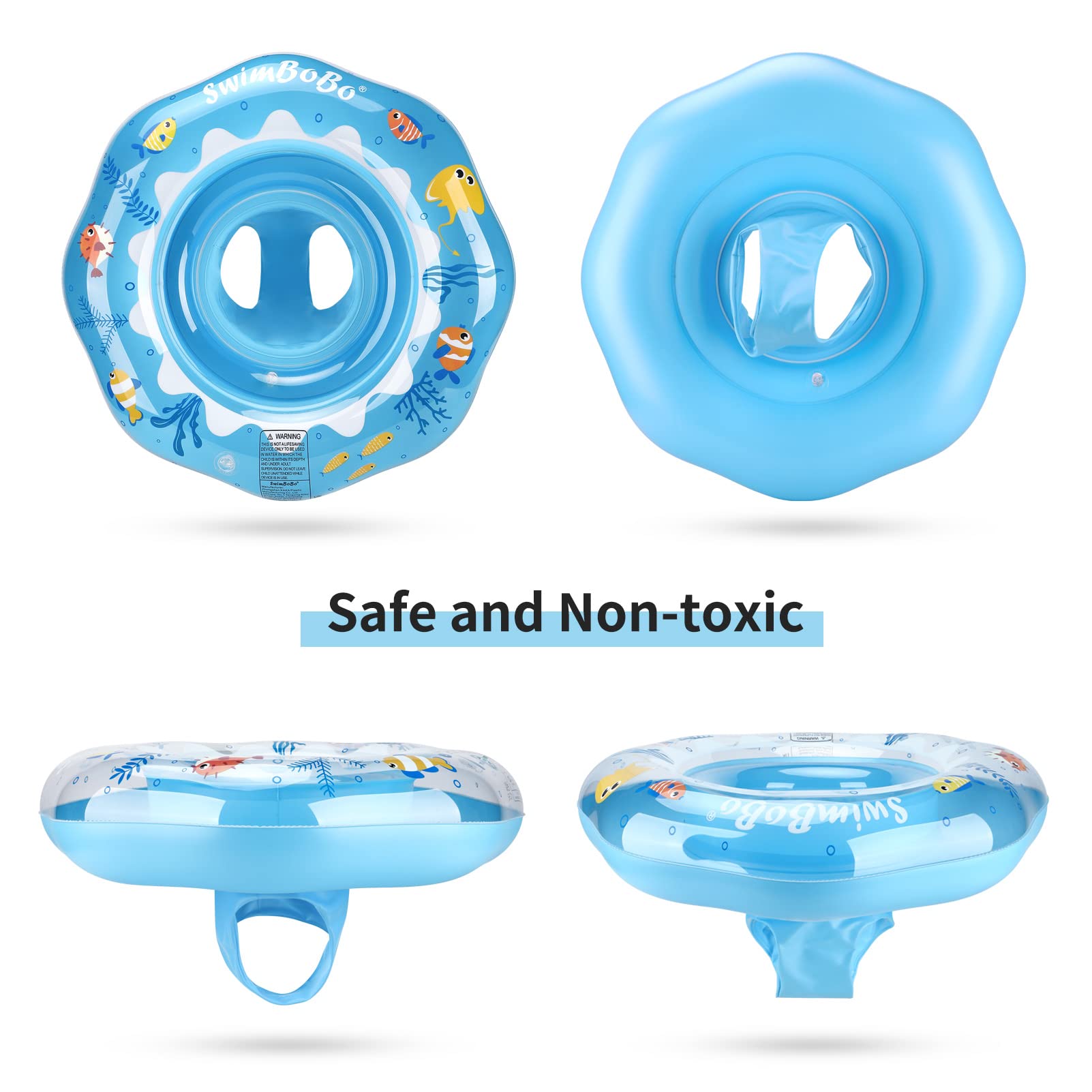 Swimbobo baby float folds easily for storage and transport.