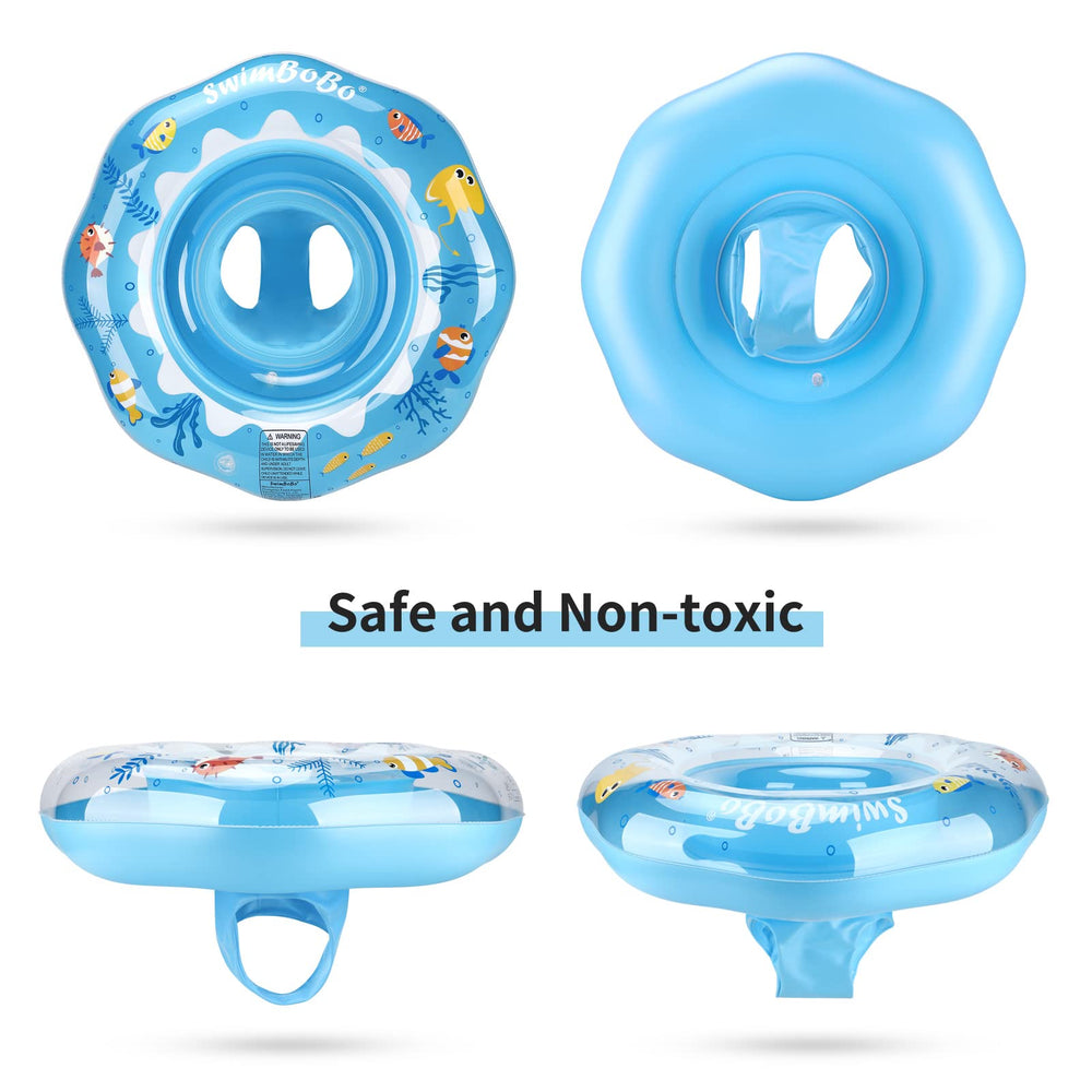 Swimbobo baby float folds easily for storage and transport.