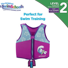 SwimSchool SwimTrainer Vest heavy-duty zipper secures during water play