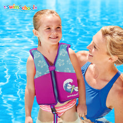 SwimSchool SwimTrainer Vest close-up on padded shoulders for secure fit