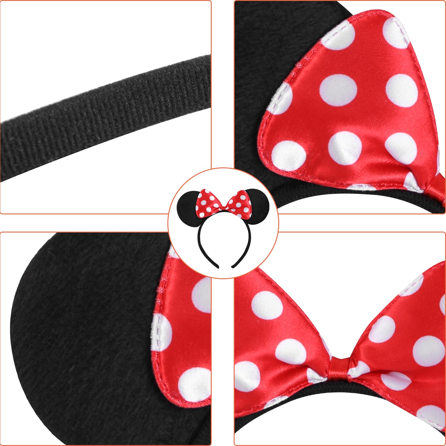 Swinnet cosplay mouse ears headband pack adds playful character to costumes.