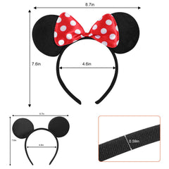 Swinnet mouse ears headband front view, perfect for coordinated party costumes.