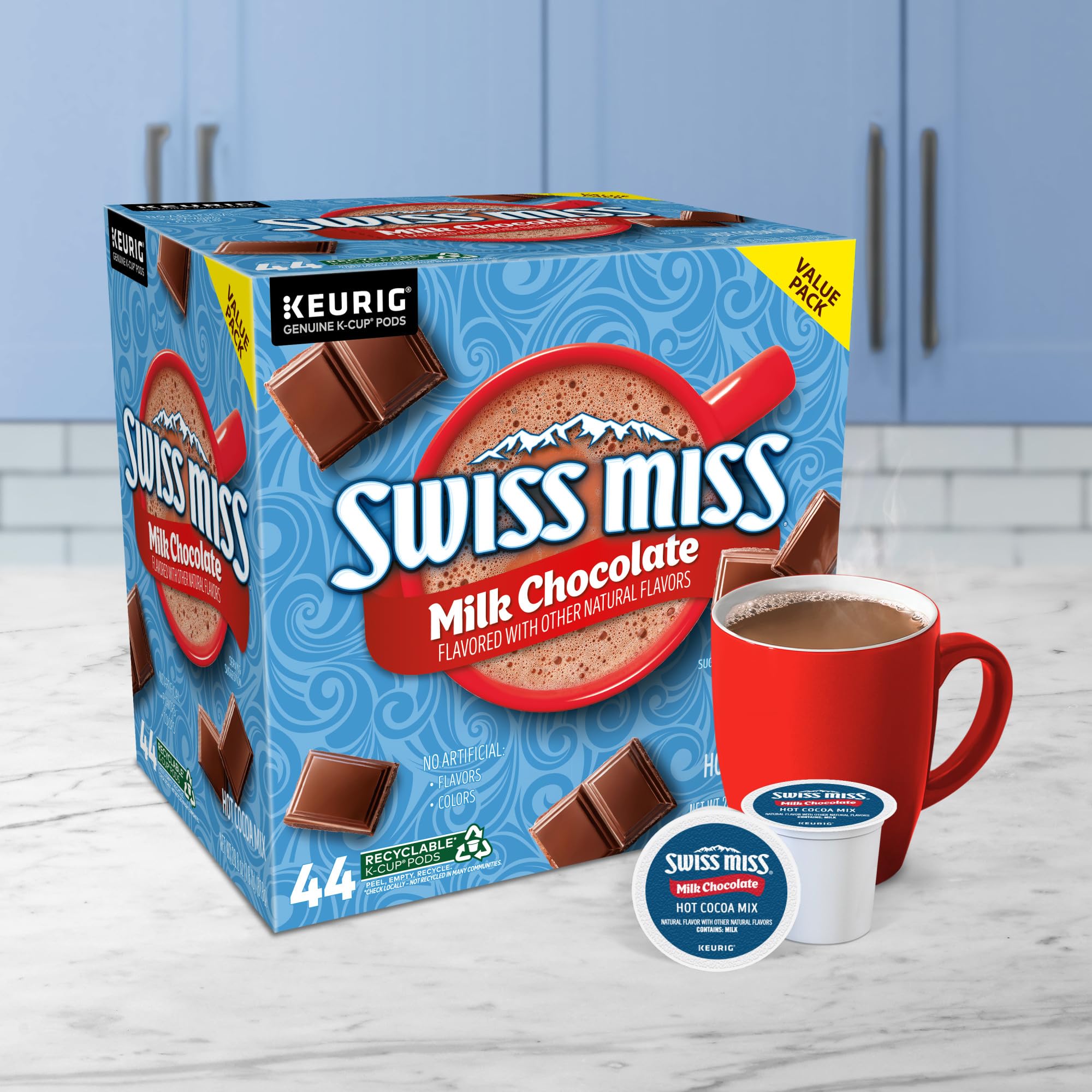 Cocoa powder dissolves smoothly for a rich, silky cup.