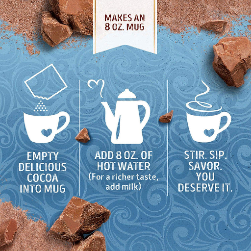 Cozy hot beverage setup with Swiss Miss cocoa