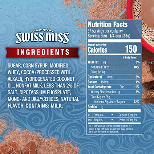 Creamy, real-milk Swiss Miss hot cocoa for chocolate lovers.