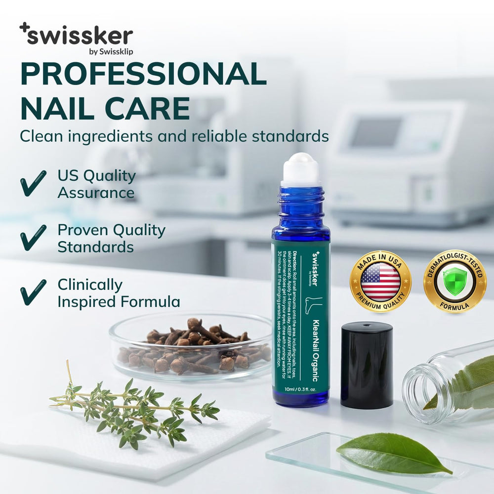 Swissklip KlearNail packaging box with USA-made assurance