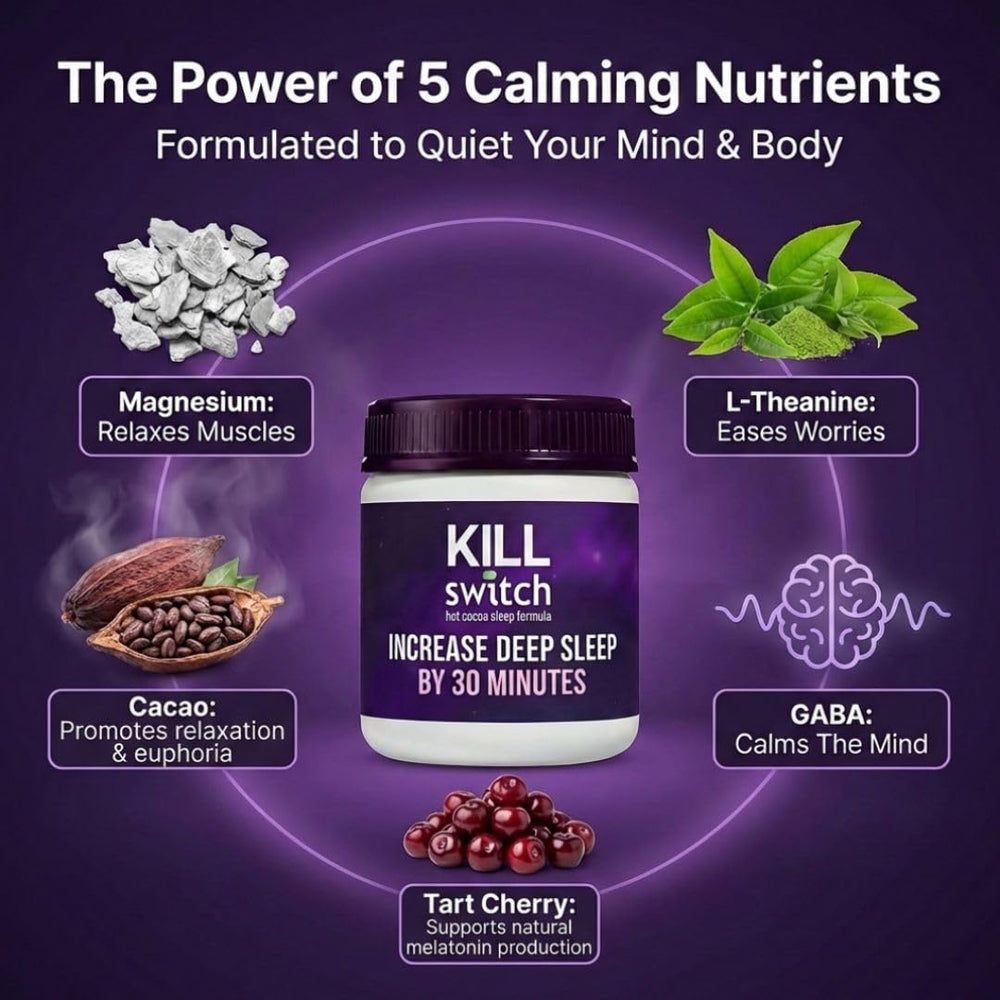 Switch Killswitch cacao bean close-up underscores real cacao flavor and gentle balance.