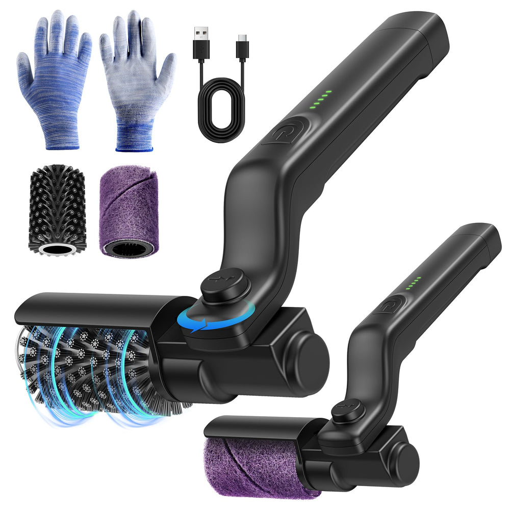 SWITMH electric grill brush in action for deep cleaning