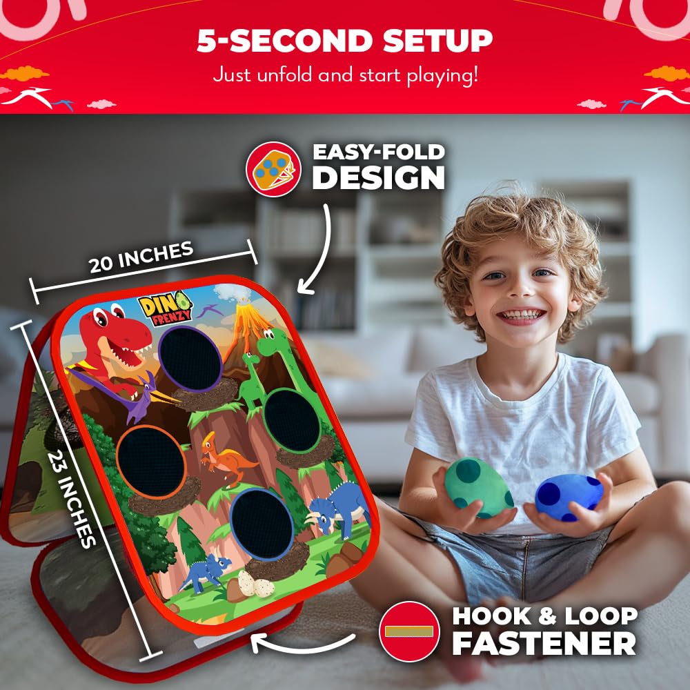 Swooc Dino Frenzy squishy eggs ready for tossing and coordination.