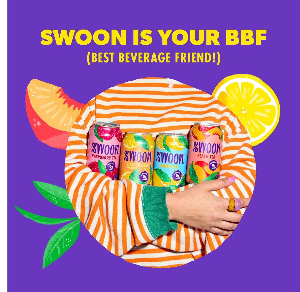 Swoon Peach Tea 12-pack for convenient daily hydration