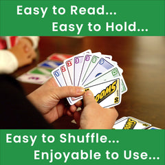 Red deck of SWOOP cards offers bold gameplay options.